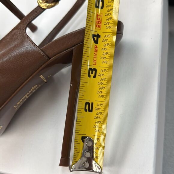 Larroude Brown Slingback Heels - Picture 8 of 9